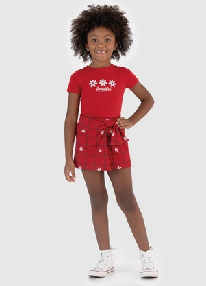 Malwee Kids - Conjunto Beautiful, You Can Rise Vermelho - MALWEE KIDS