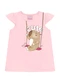 Duduka - Conjunto Blusa Estampa Urso e Short Saia Rosa - variação: Rosa