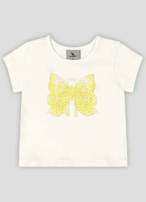 Conjunto Bebê Blusa e Saia Tule Quimby Branco - QUIMBY