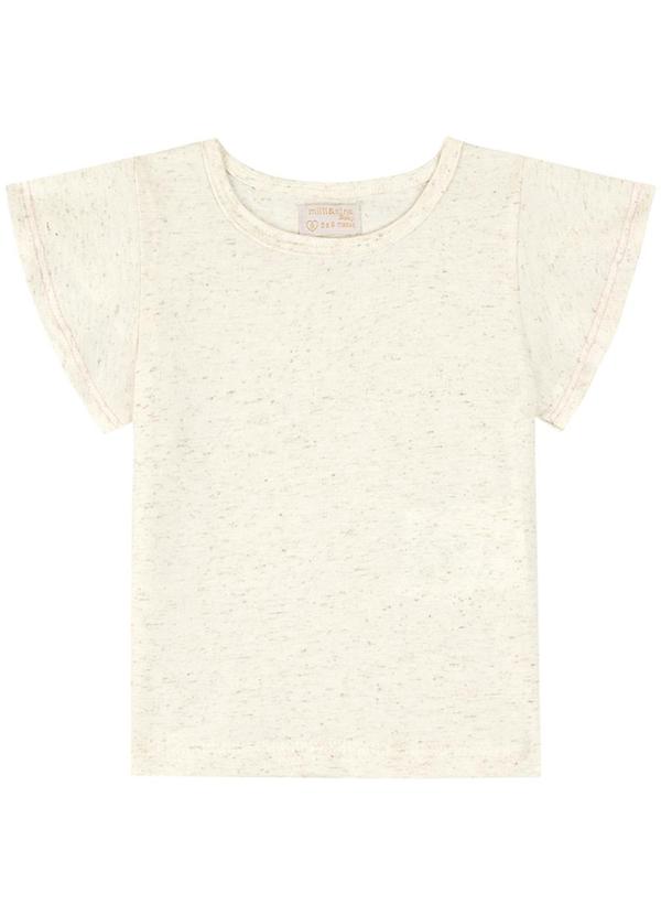 Milli e Nina - Conjunto Bebê Blusa e Salopete Malha Waffer Rosa 2