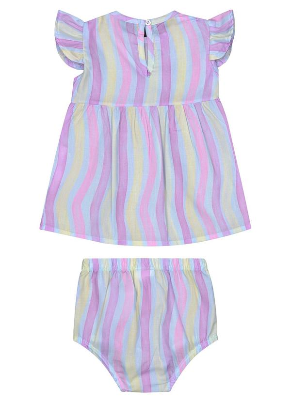 Guloseima - Conjunto Bebê com Bata e Calcinha Roxo 2