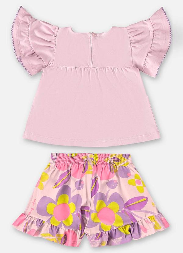 Up Baby - Conjunto Bebê com Blusa e Short Roxo 2