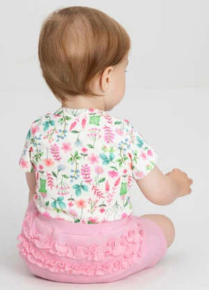 Conjunto Bebê com Body e Short Up Baby Branco - UP BABY