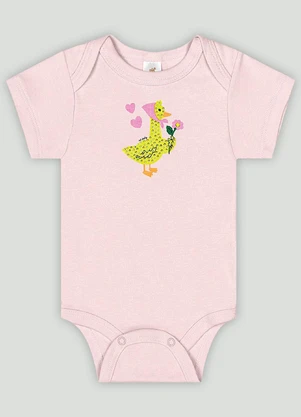 Up Baby - Conjunto Bebê com Body e Short Rosa - UP BABY
