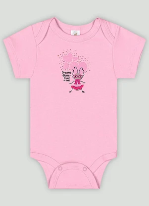 Conjunto Bebê com Body e Short Up Baby Rosa - UP BABY