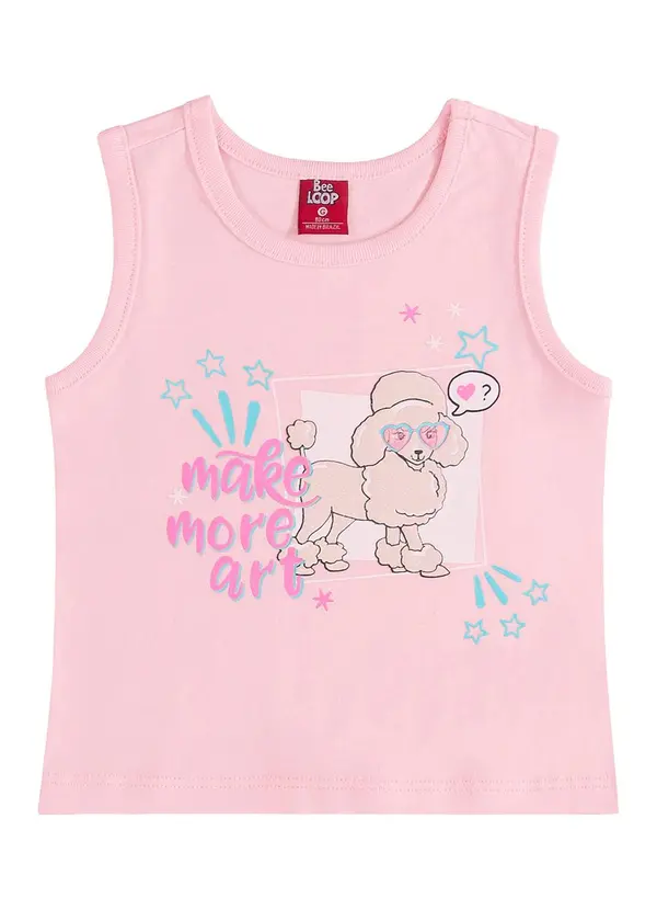 Bee Loop - Conjunto Bebê com Regata e Short Rosa 2