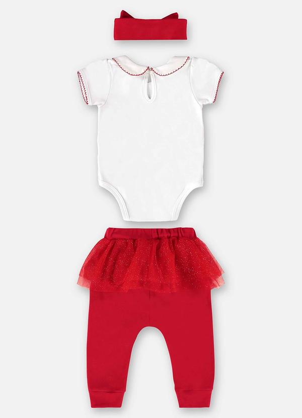 Up Baby - Conjunto Bebê Menina Body e Calça Branco 3
