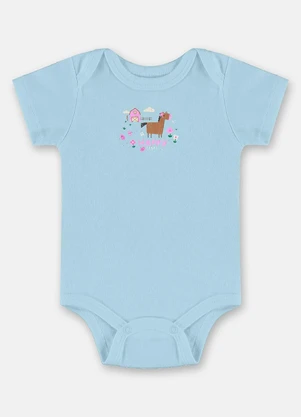 Up Baby - Conjunto Bebê Menina em Suedine Azul - UP BABY