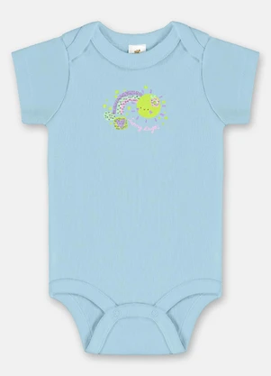 Up Baby - Conjunto Bebê Menina em Suedine Azul - UP BABY