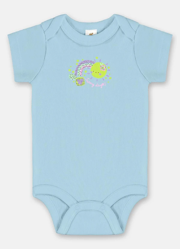 Up Baby - Conjunto Bebê Menina em Suedine Azul 2