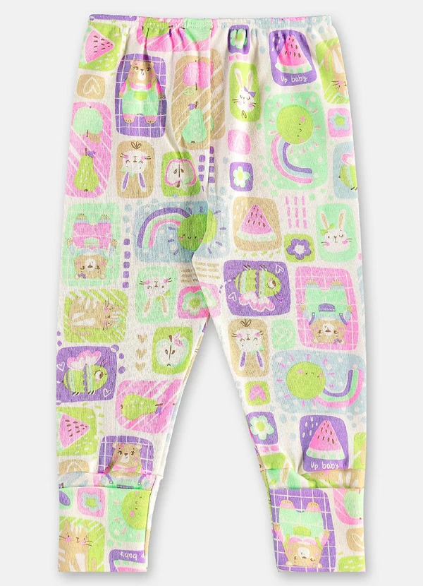 Up Baby - Conjunto Bebê Menina em Suedine Azul 5