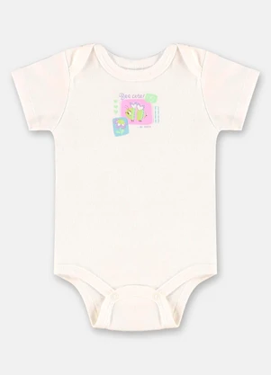 Up Baby - Conjunto Bebê Menina em Suedine Branco - UP BABY
