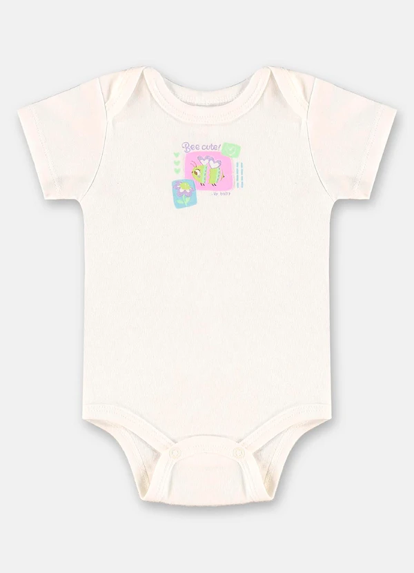 Up Baby - Conjunto Bebê Menina em Suedine Branco 2