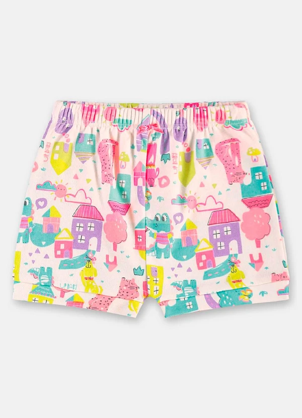 Up Baby - Conjunto Bebê Menina em Suedine Branco 3