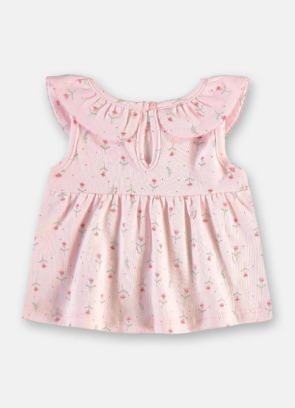 Up Baby - Conjunto Bebê Menina em Suedine Rosa 4