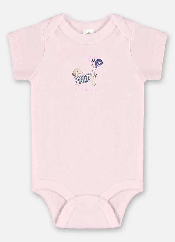 Up Baby - Conjunto Bebê Menina em Suedine Rosa 2