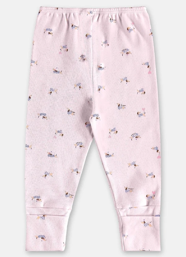 Up Baby - Conjunto Bebê Menina em Suedine Rosa 5