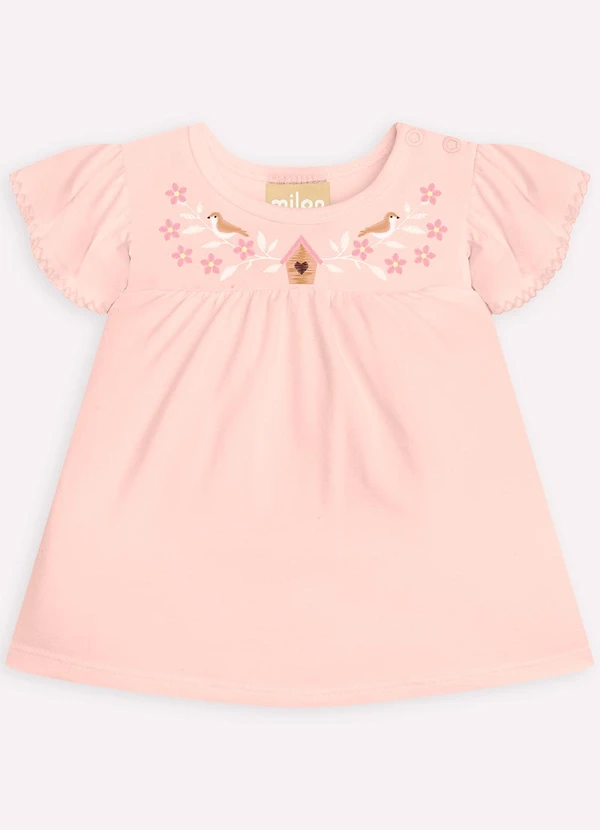 Milon - Conjunto Bebê Menina Flores Rosa 2