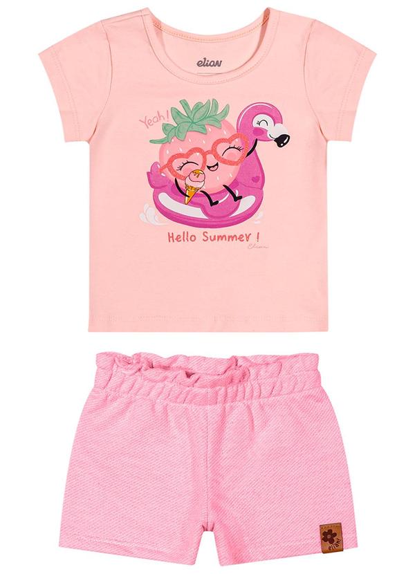 Elian - Conjunto Bebê Menina Frutinha Rosa 3