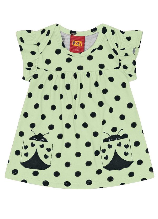 Kyly - Conjunto Bebê Menina Joaninha Verde 2