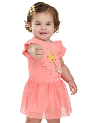 Elian - Conjunto Bebê Menina Tule Fadinha Rosa - ELIAN