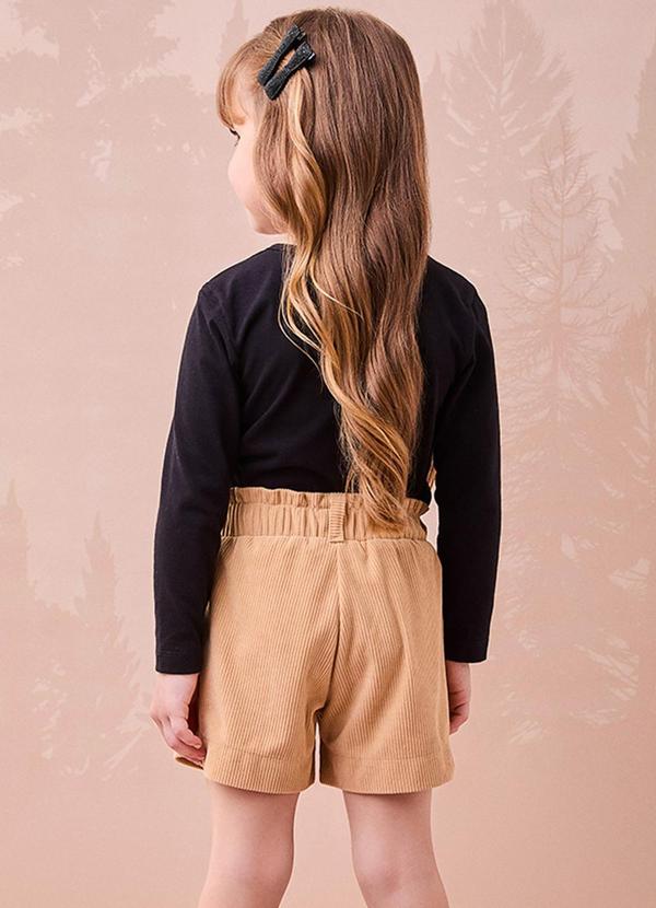 Momi - Conjunto Bege de Ursinho com Strass Preto 2