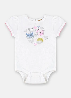 Up Baby - Conjunto Bff para Bebê Menina Branco - UP BABY