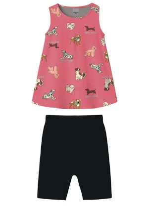 Malwee Kids - Conjunto Bichinhos em Malha Rosê - MALWEE KIDS