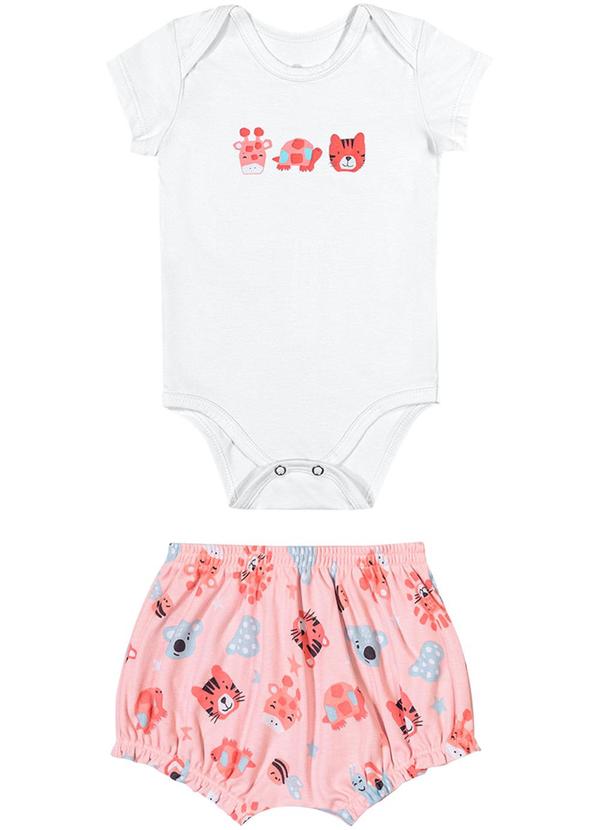 Alenice - Conjunto Bichinhos Menina Branco