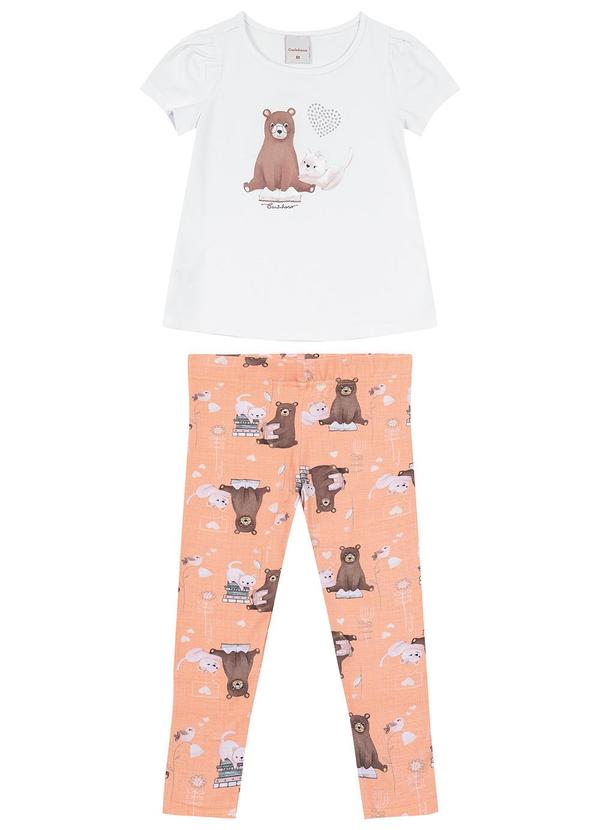 Carinhoso - Conjunto Bichinhos Mullet Menina Branco