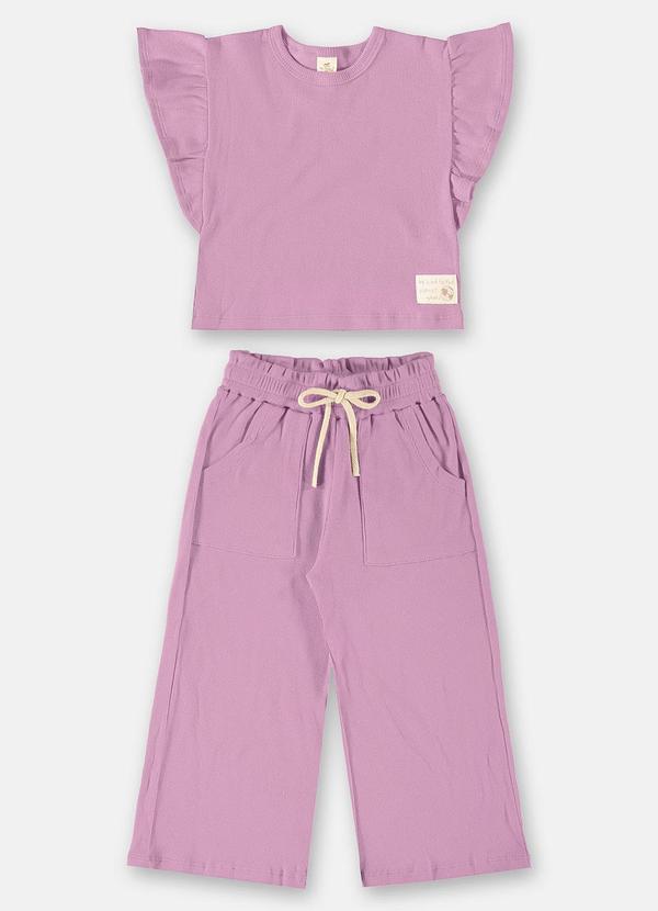 Up Baby - Conjunto Bio Sustentável Menina Roxo
