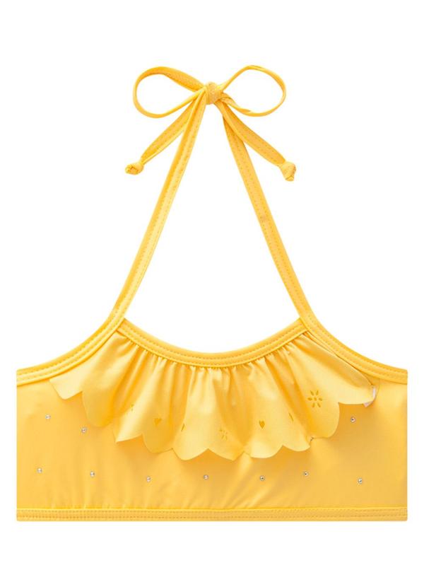 Marlan - Conjunto Biquini em Malha Proteção Uv Amarelo