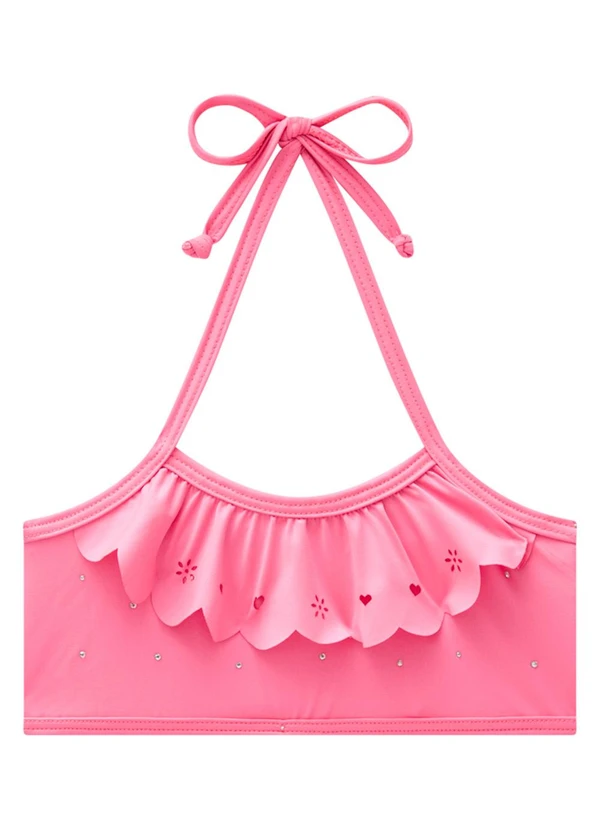 Marlan - Conjunto Biquini em Malha Proteção Uv Rosa 2