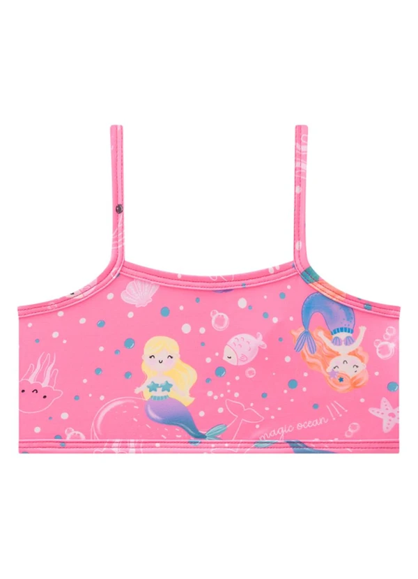 Marlan - Conjunto Biquini em Malha Proteção Uv Rosa 2