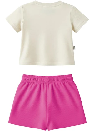 Malwee Kids - Conjunto Bloom as You Are em Moletinho Off White - MALWEE KIDS