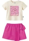 Malwee Kids - Conjunto Bloom as You Are Verde Pastel - variação: Off White