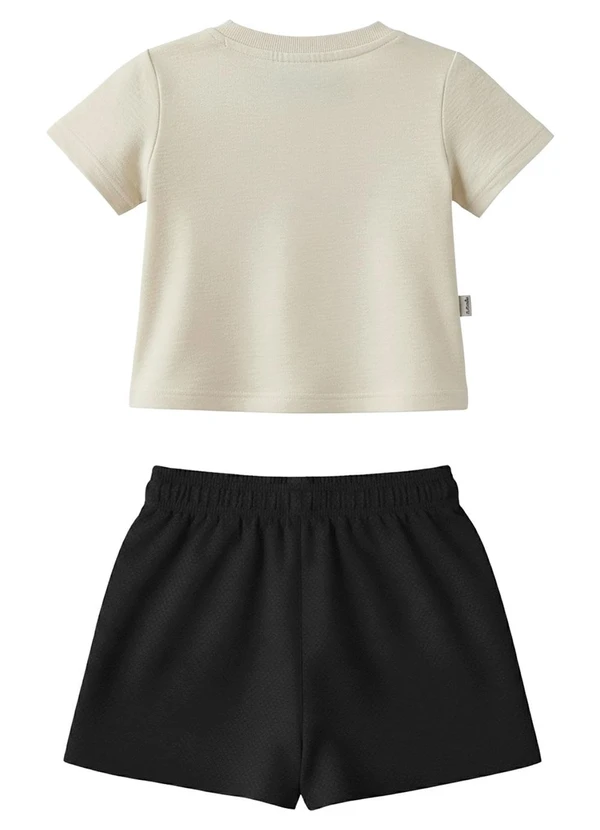 Malwee Kids - Conjunto Bloom as You Are em Moletinho Off White 2