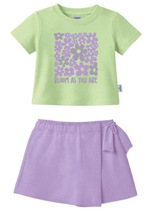 Malwee Kids - Conjunto Bloom as You Are Verde Pastel - MALWEE KIDS