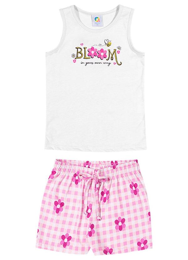 Alenice - Conjunto Bloom Menina Branco