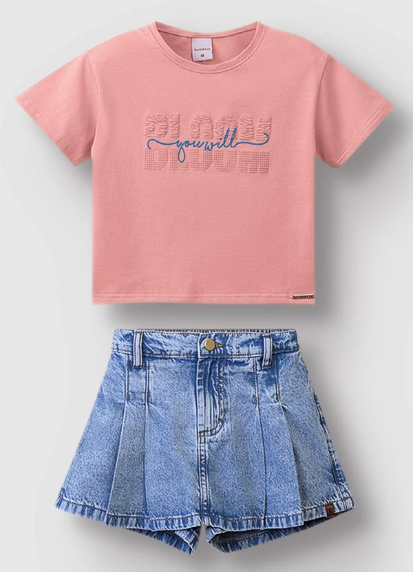 Carinhoso - Conjunto Bloom You Will Menina Rosê