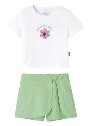 Malwee Kids - Conjunto Blooming Days Trabalhada Branco - MALWEE KIDS