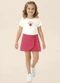 Malwee Kids - Conjunto Blooming Days Trabalhada Branco - variação: Off White