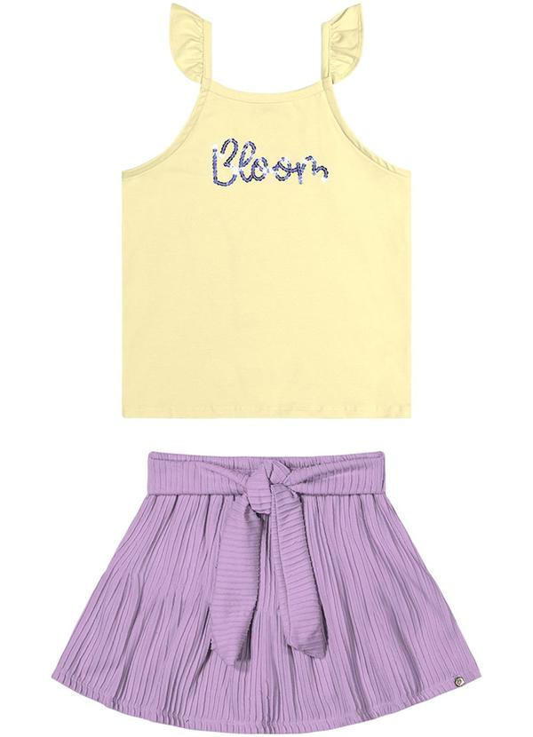 Alenice - Conjunto Blossom Menina Amarelo