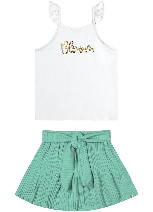Alenice - Conjunto Blossom Menina Branco 2