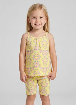 Select - Conjunto Blusa Alca com Ciclista Amarelo - SELECT