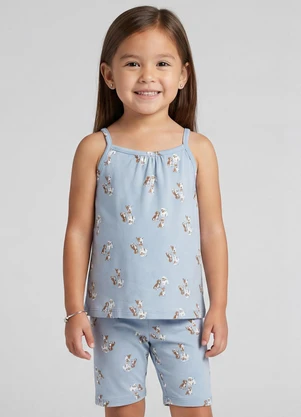 Select - Conjunto Blusa Alca com Ciclista Azul - SELECT