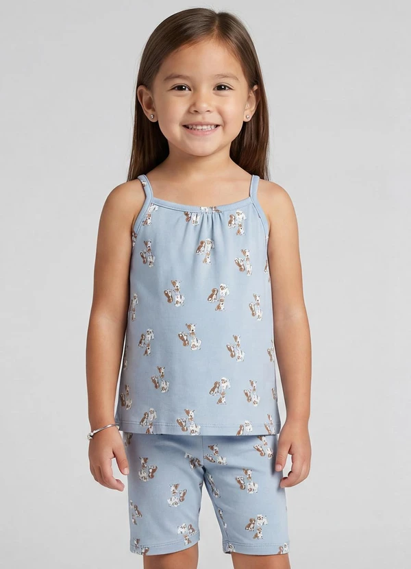 Select - Conjunto Blusa Alca com Ciclista Azul