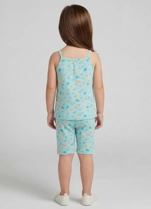 Select - Conjunto Blusa Alca com Ciclista Azul - SELECT