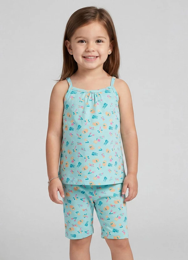 Select - Conjunto Blusa Alca com Ciclista Azul