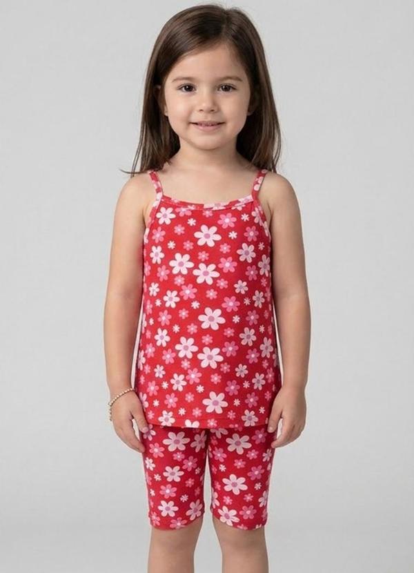Select - Conjunto Blusa Alca com Ciclista Vermelho